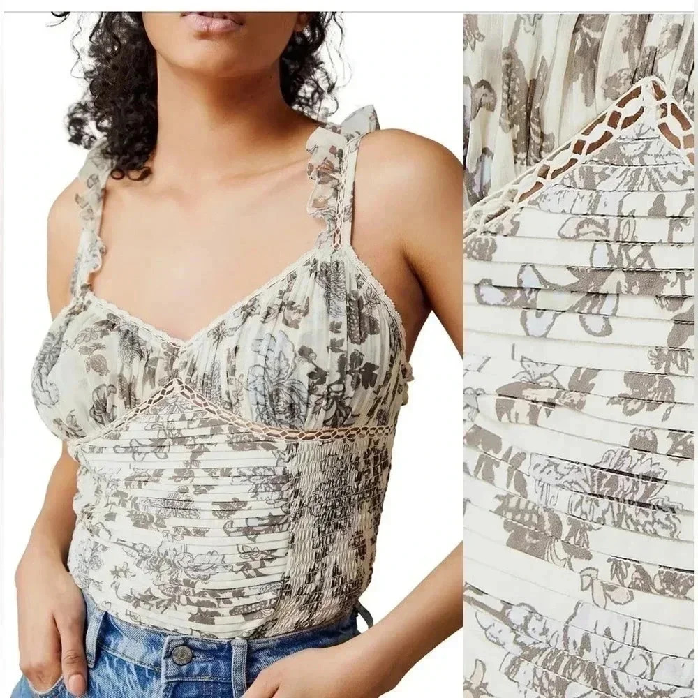 Free People Weekend Plans Bodysuit NWT